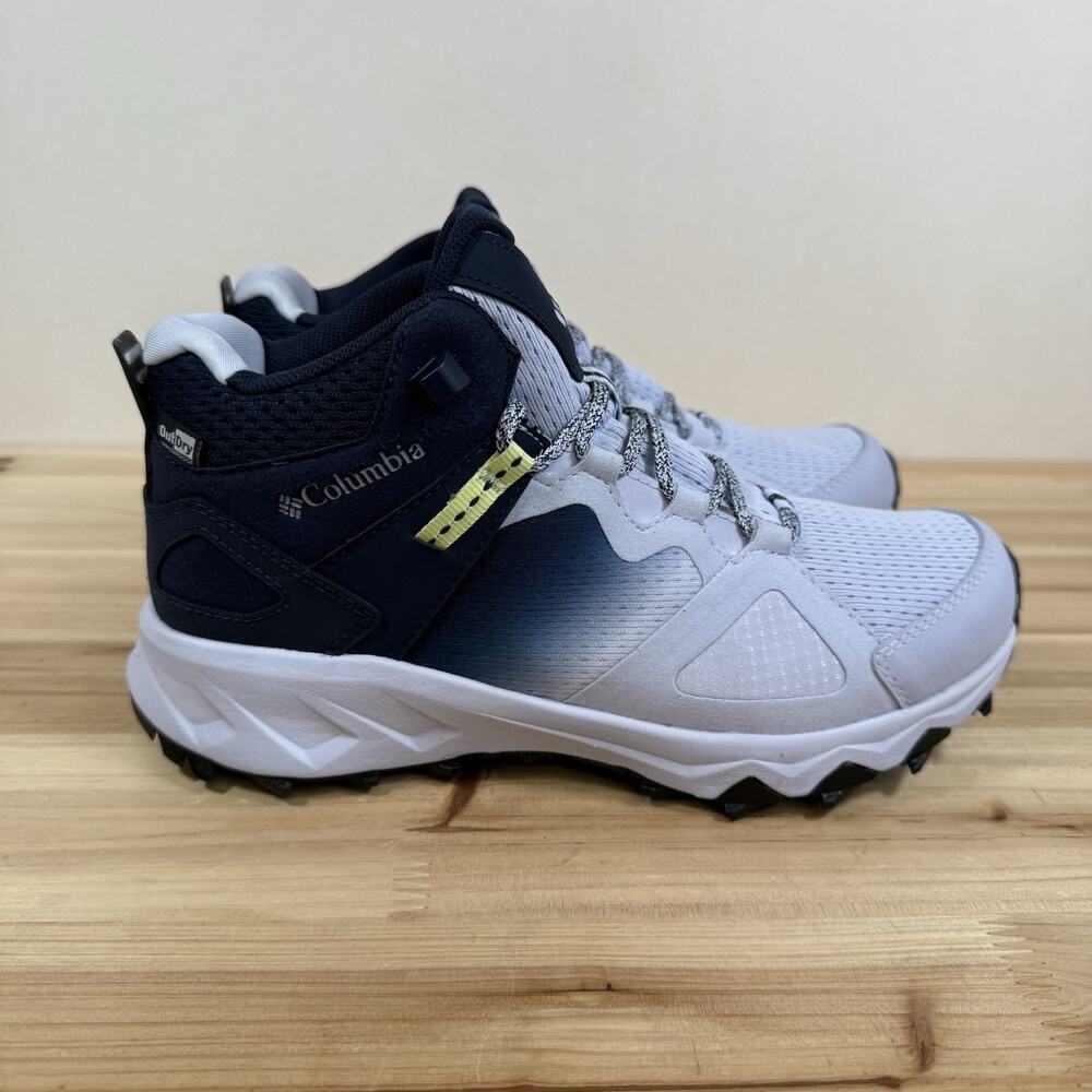 Columbia Hiking Boots mid out dry waterproof women's 7 purple lilac navy blue